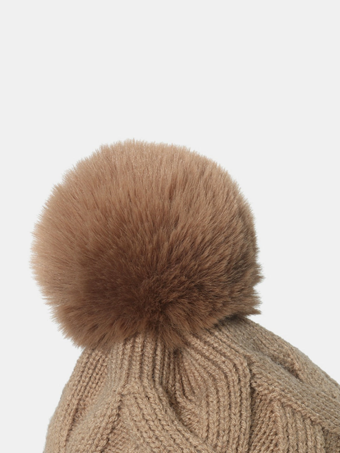Roll Rim Hat with Pompom - 5 colors