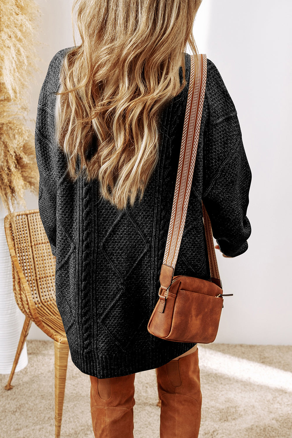 Black sweater dress