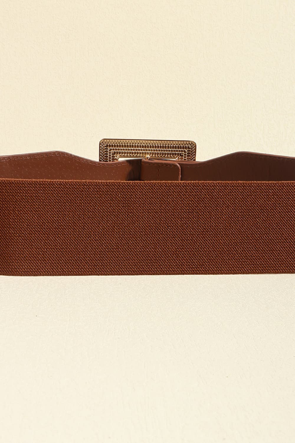 Faux Leather Belt with Square Buckle - 2 colors