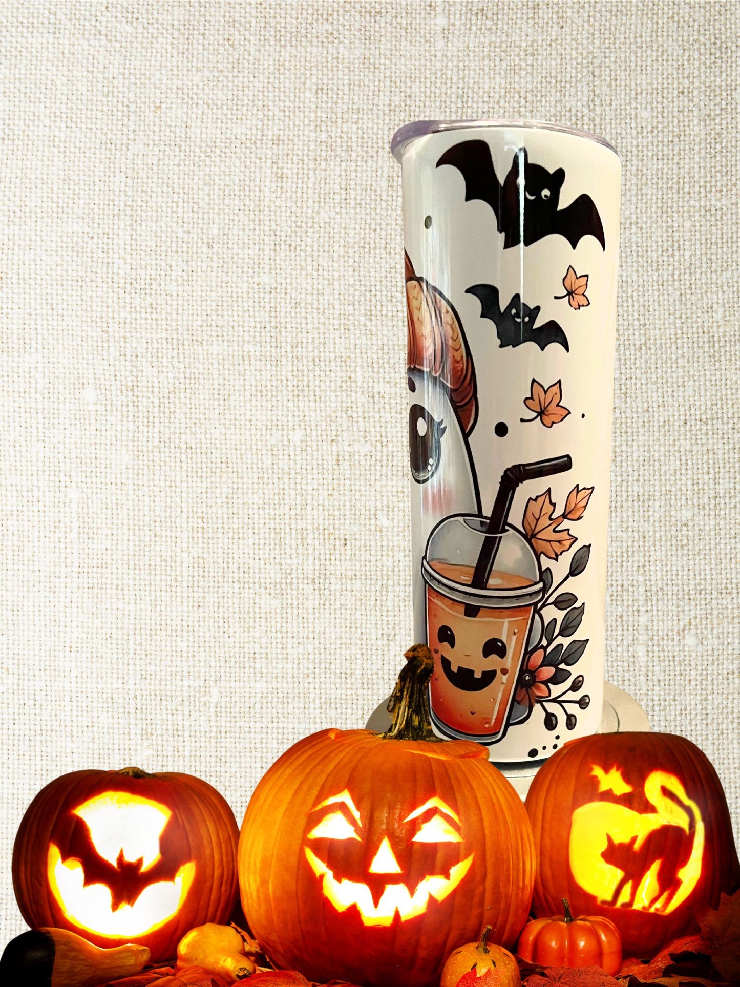Cute Fall Ghost Tumbler