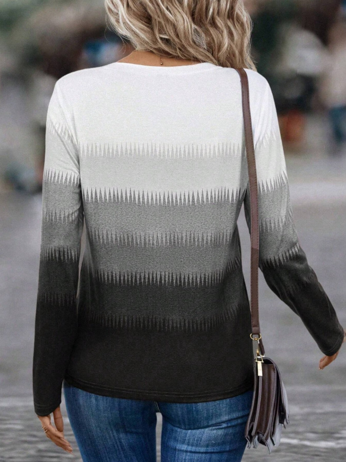 Contrast Long Sleeve T-Shirt