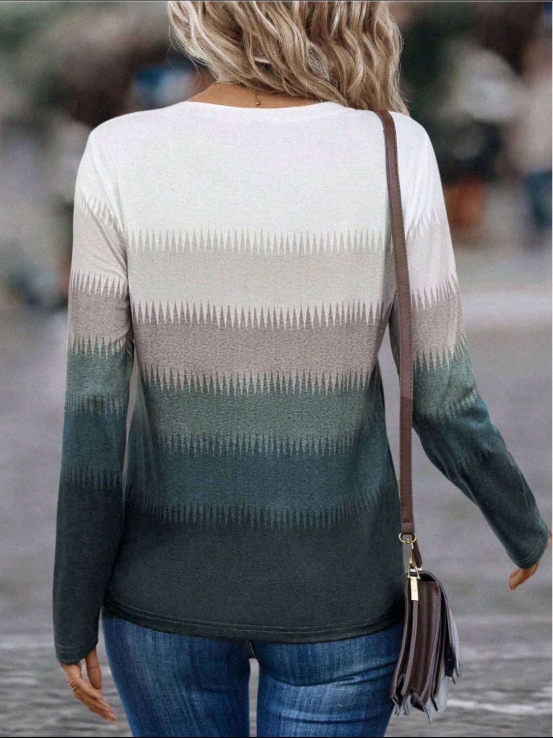 Contrast Long Sleeve T-Shirt
