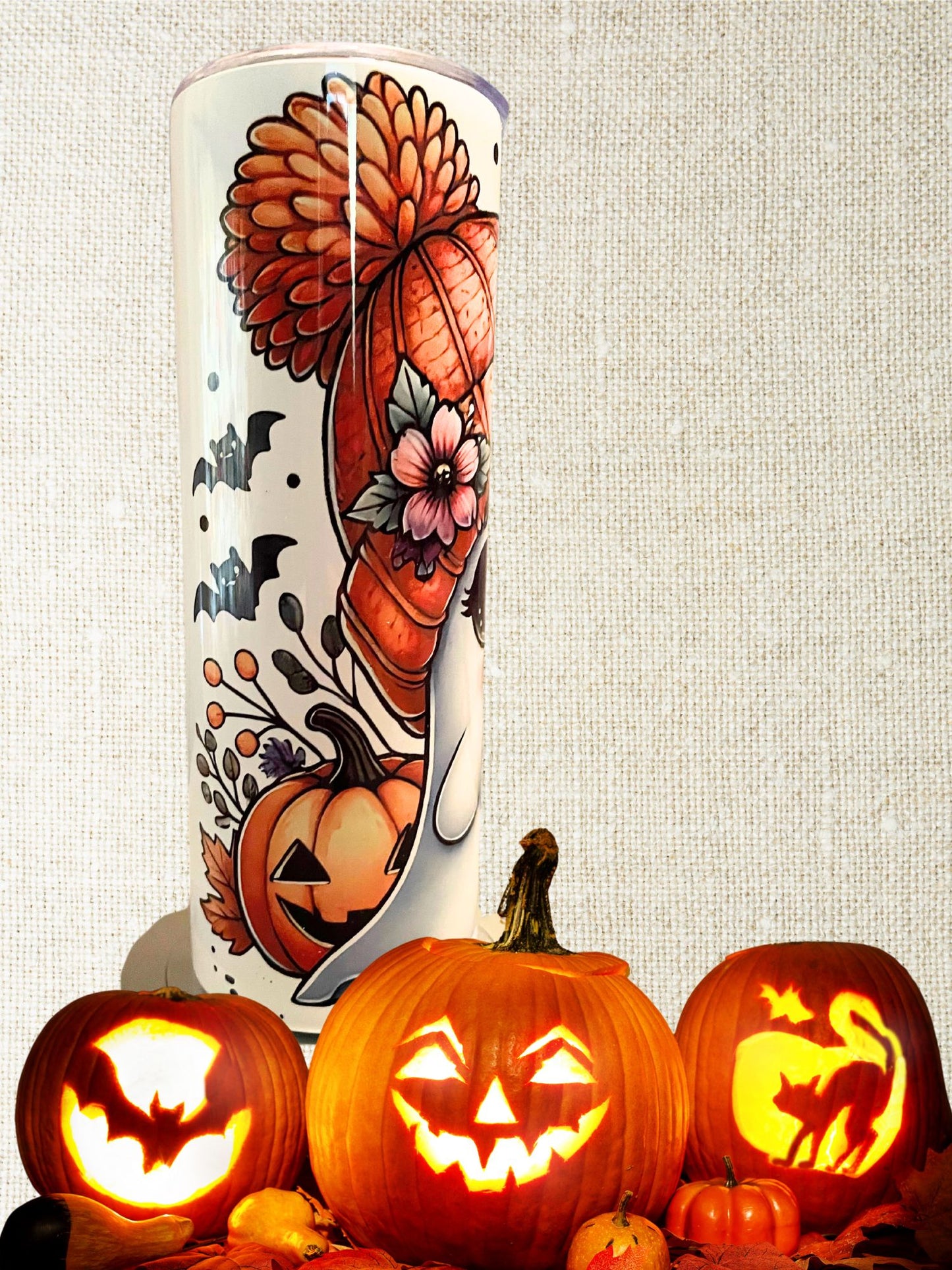 Cute Fall Ghost Tumbler