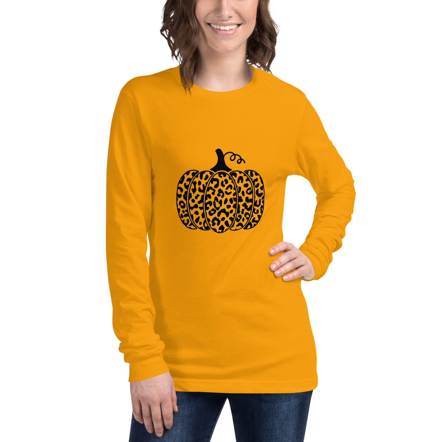 Cheetah Pumpkin Long Sleeve Tee - 13 colors