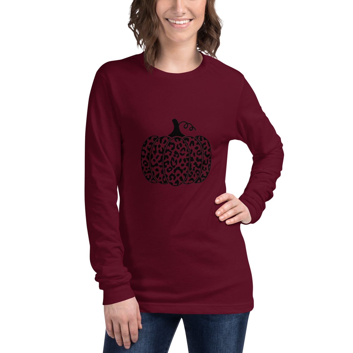 Cheetah Pumpkin Long Sleeve Tee - 13 colors