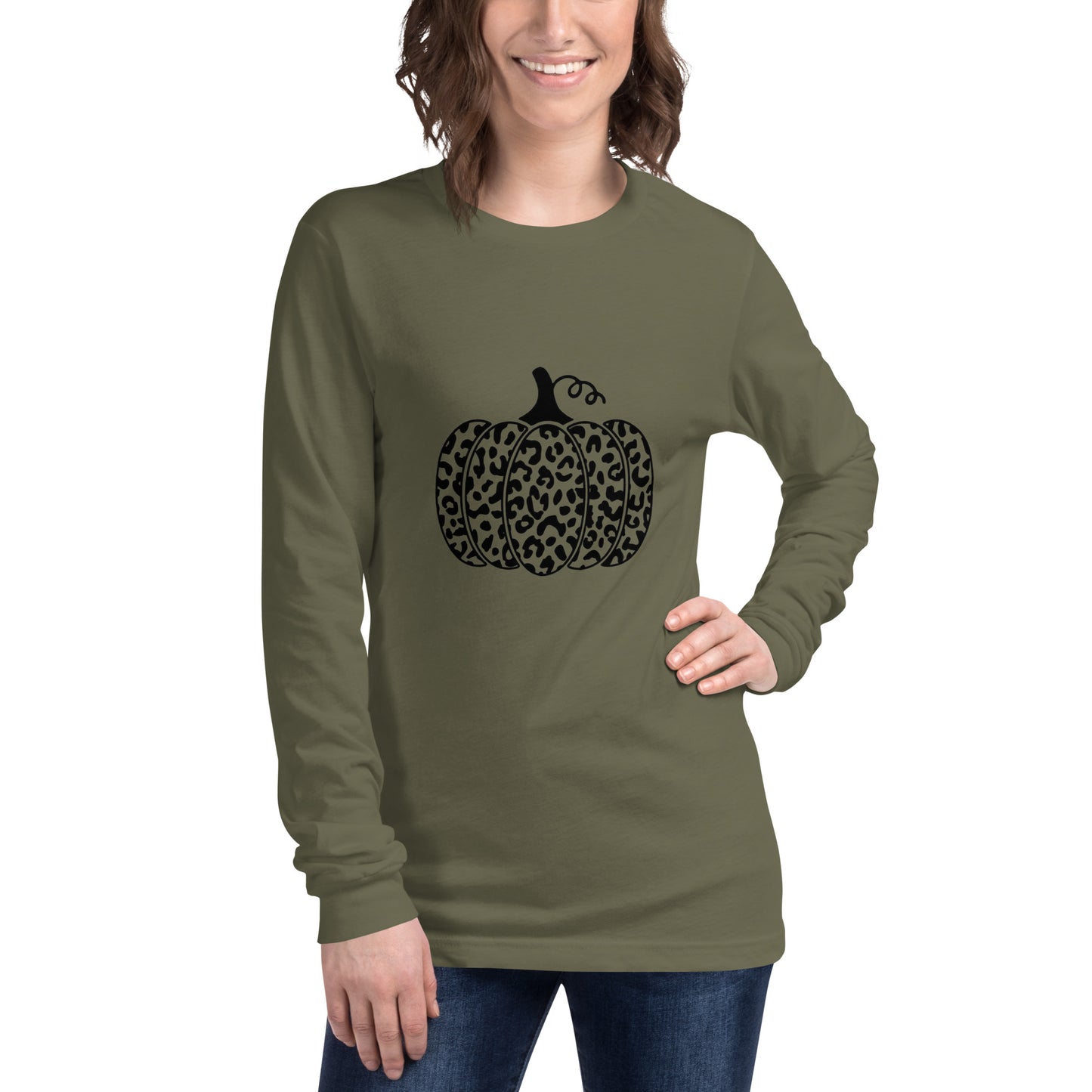 Cheetah Pumpkin Long Sleeve Tee - 13 colors