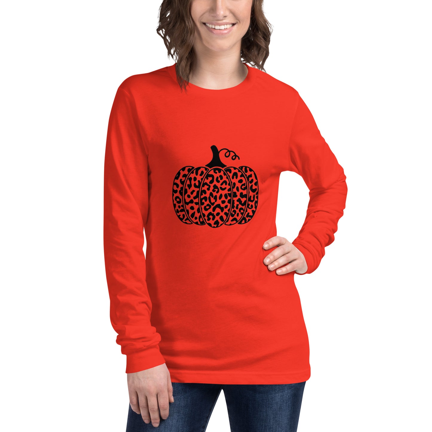 Cheetah Pumpkin Long Sleeve Tee - 13 colors