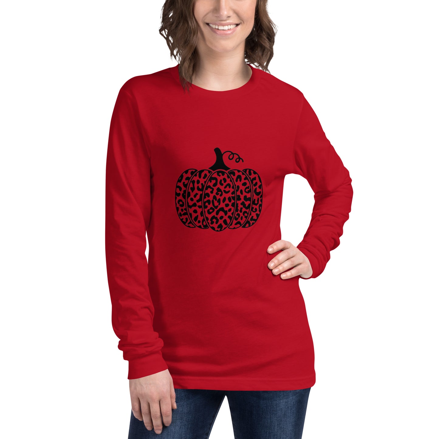 Cheetah Pumpkin Long Sleeve Tee - 13 colors
