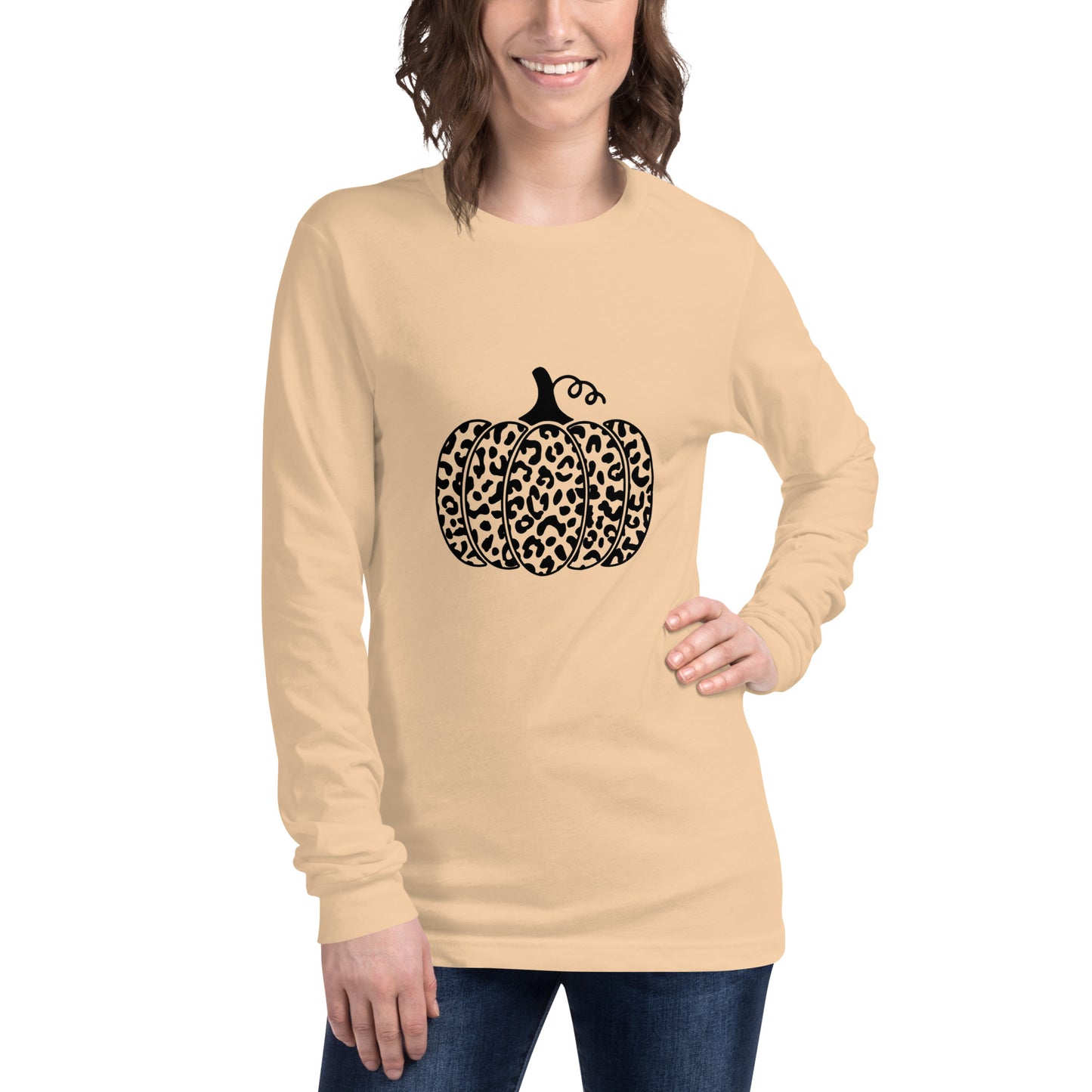 Cheetah Pumpkin Long Sleeve Tee - 13 colors