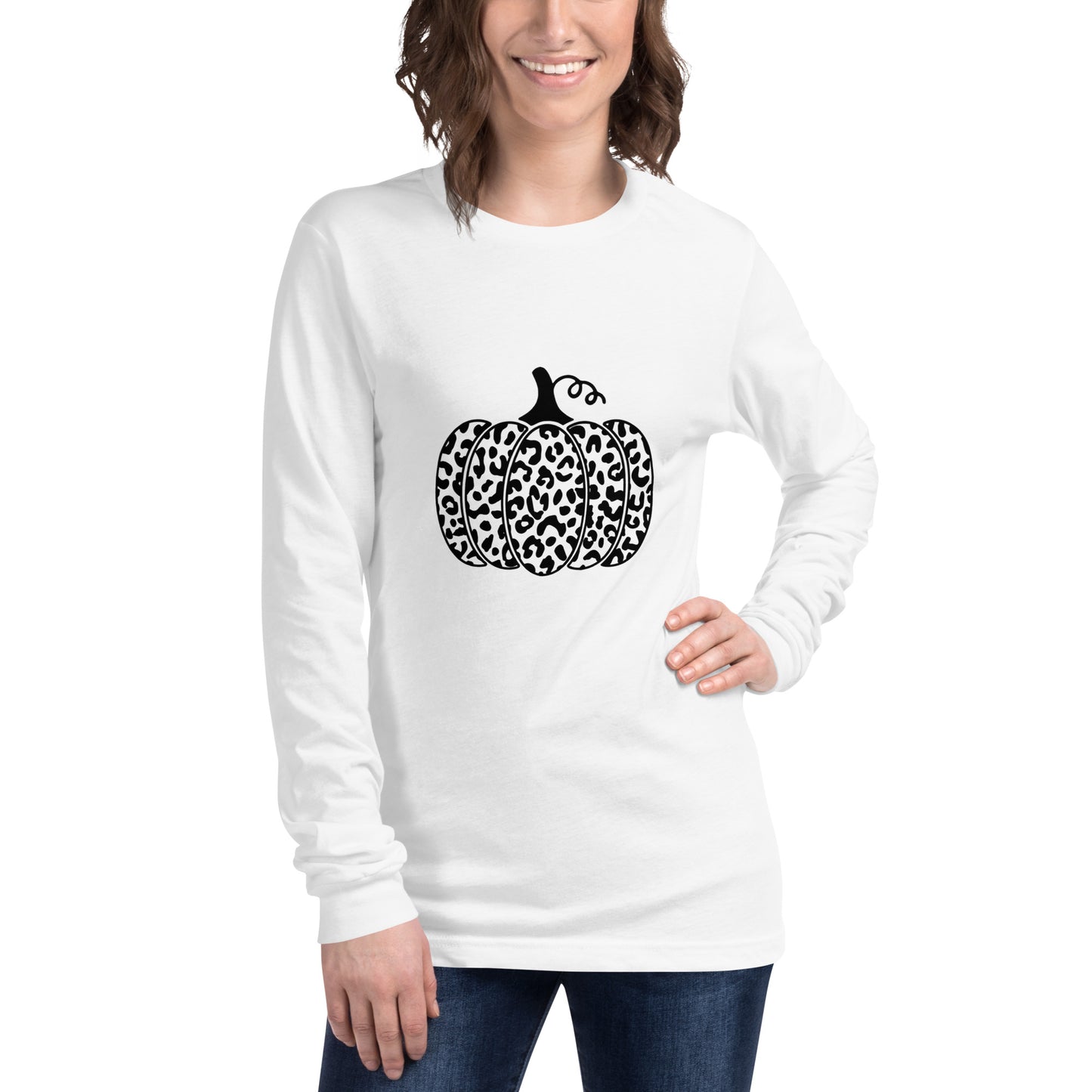 Cheetah Pumpkin Long Sleeve Tee - 13 colors